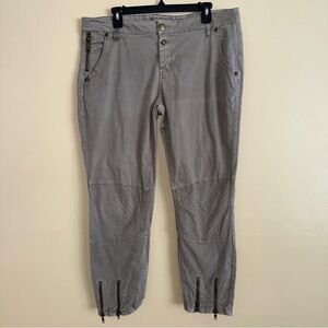 Mos Mosh Amy Cargo Zipper Ankle Leg Jeans Size 33